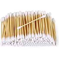 Bastoncillos de algodón de bambú- 1000 unidades (10 x 100 paquetes)- 100% biodegradables- veganos y sostenibles